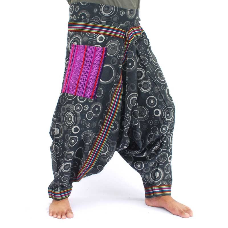 Baggy Pants cotton oriental printed MJP1