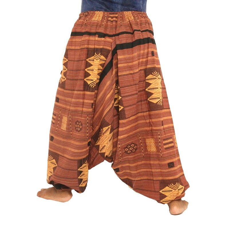 Pantalones Anchos Cottonmix - marrón