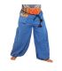 Thai pants cotton mix - blue