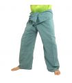 Pantalones de pescador tailandés Cottonmix extra largo - azul