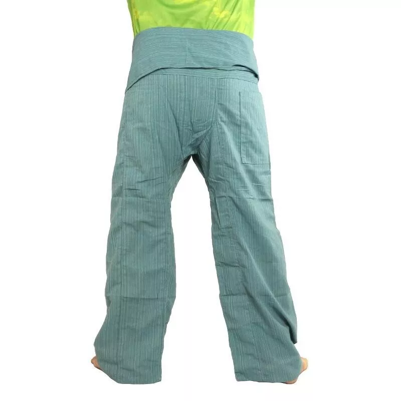 Pantalon de pêcheur thaïlandais Cottonmix extra long - bleu