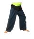Thai Fisherman Pants extra lang - dunkel blau mit Spiral Aufdruck- Baumwolle