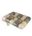Cotton ball light chain, grey mix