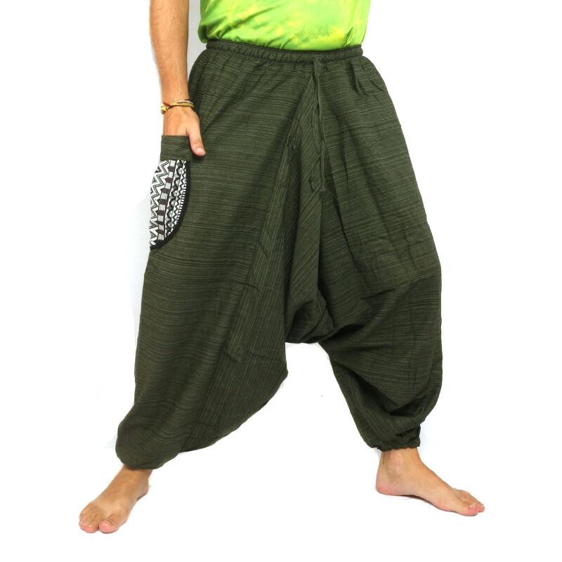 Baggy Pants Baggy pants Cottonmix - green A012-B2