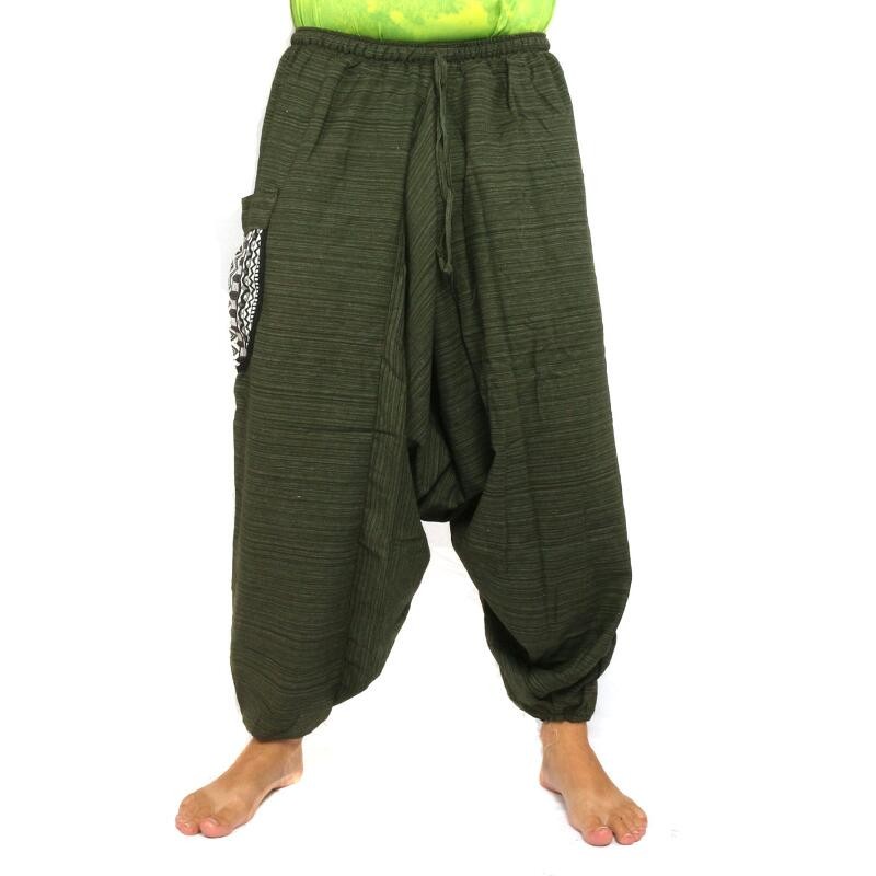 Baggy Pants Baggy pants Cottonmix - green A012-B2