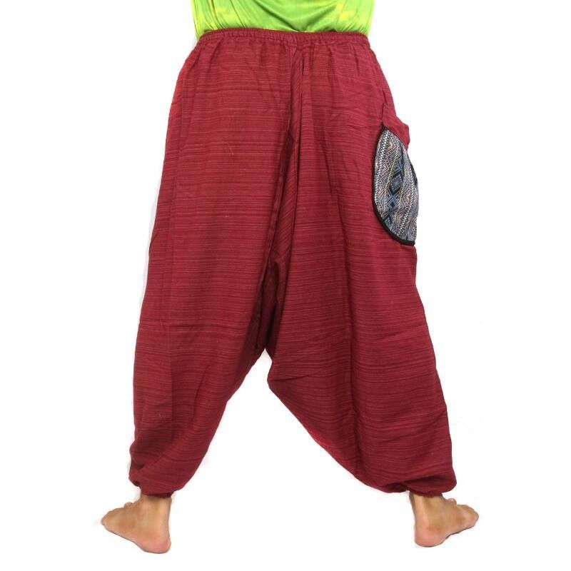 Pantalones de harén rojos