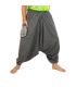 pantalon de harem gris