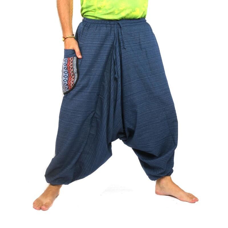 Pantalones de harén azules