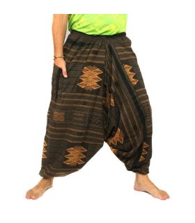 Aladdin Pants North Thailand Cottonmix - brown