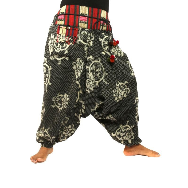 Aladdin Pants with printed ethnodesign A062-6