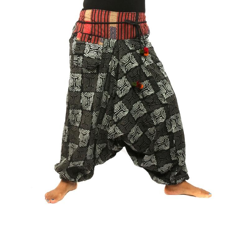 Baggy Pants with printed ethnodesign A062-9