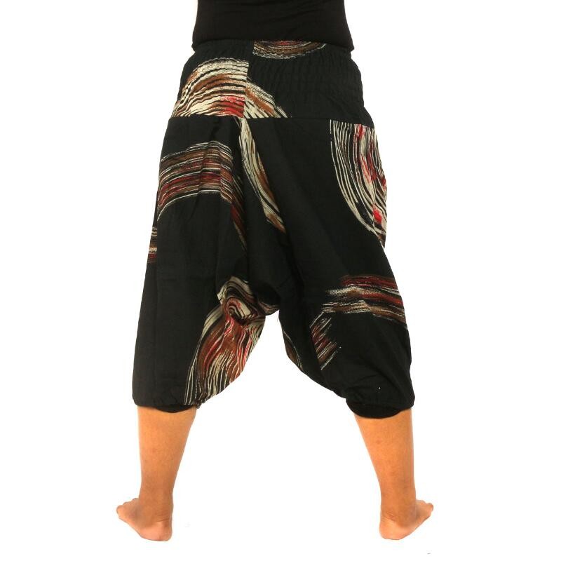 3/4 Baggy Pants with Ethno pattern ASA2