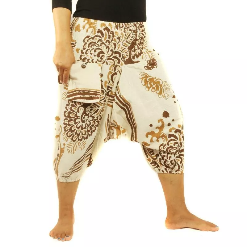 Sarouel imprimé motif de fleur de Boho