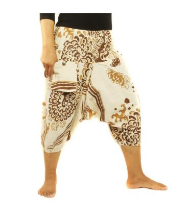 Sarouel imprimé motif de fleur de Boho