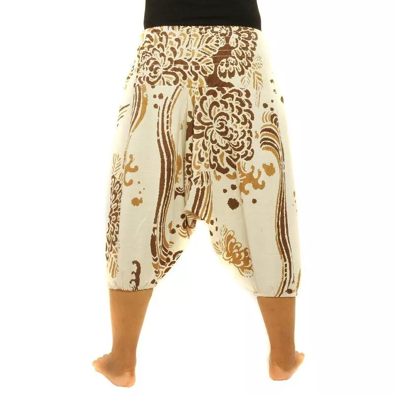 Sarouel imprimé motif de fleur de Boho
