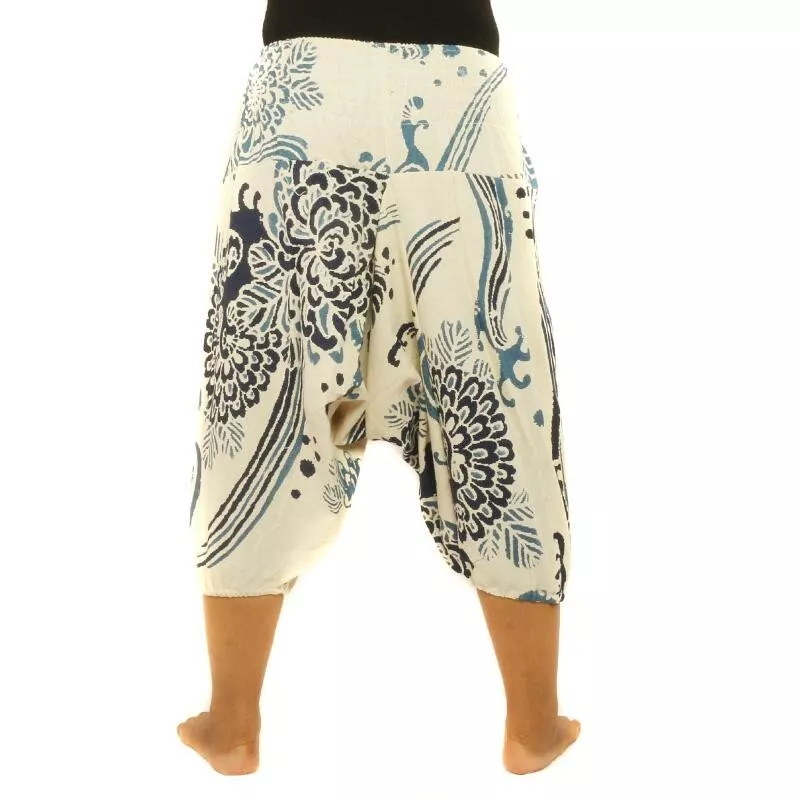 Harem pants printed flower pattern
