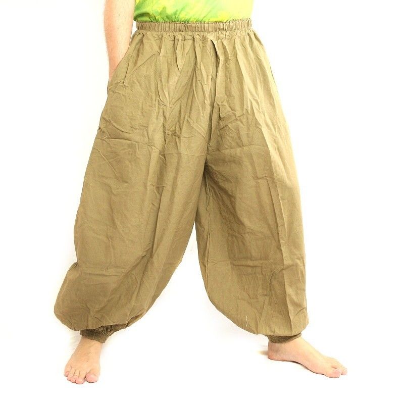 Harem pants Baggy Pants cotton khaki