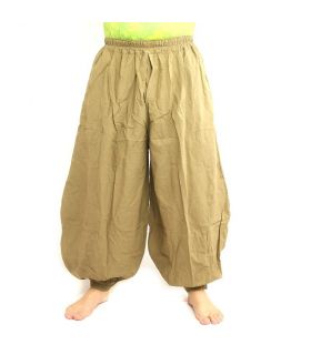 Harem pants cotton khaki