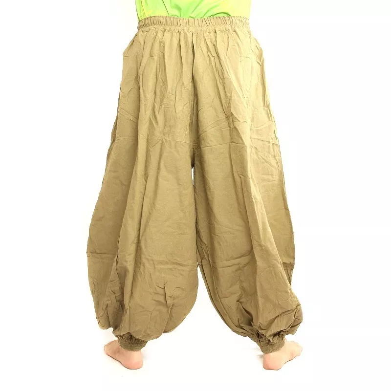 Haremshose Baumwolle khaki