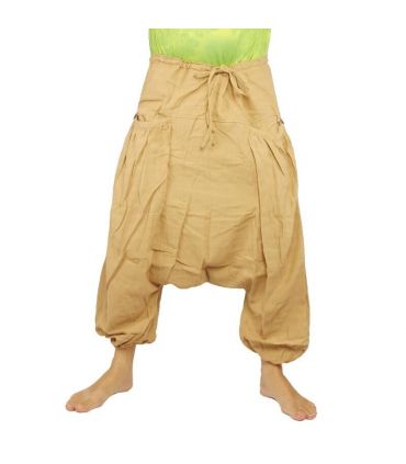 Pantalon sarouel avec 2 poches latérales profondes, crème