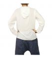 Camisa tailandesa de algodón con capucha blanca talla XXL