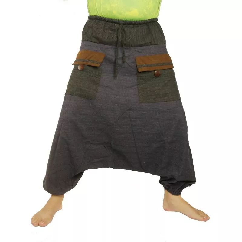 Harem pants with drawstring