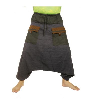 Pantalon harem avec cordon de serrage