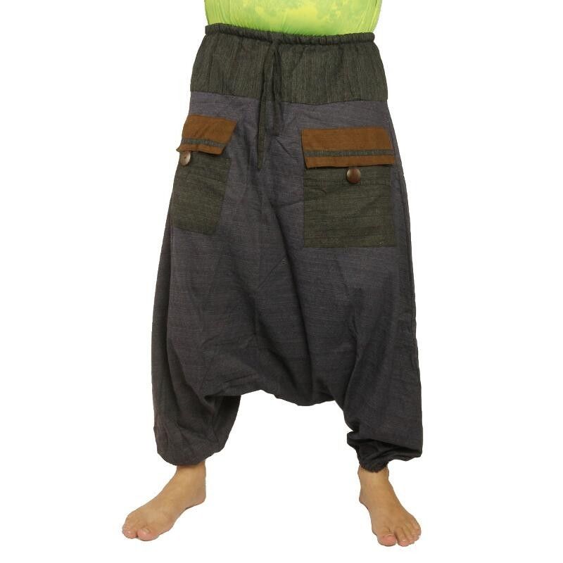 Harem pants with drawstring waist