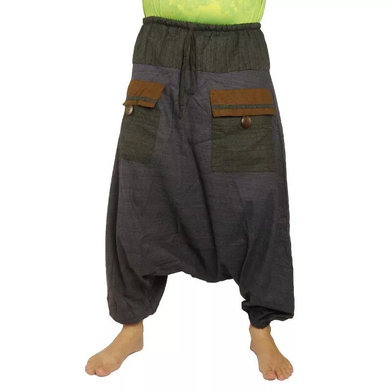 Harem pants with drawstring
