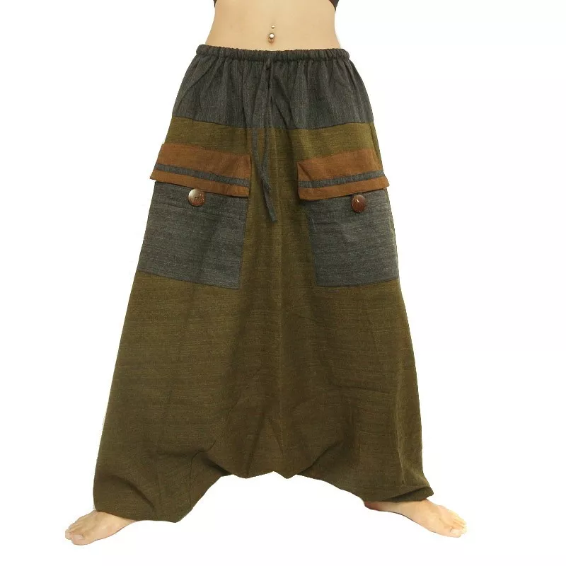 Aladinhose mit großen Taschen