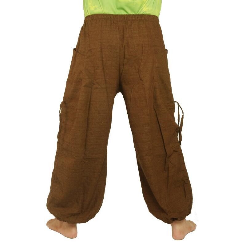 Harem pants Ethno print brown