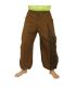 Pantalones harén Ethno print marrón