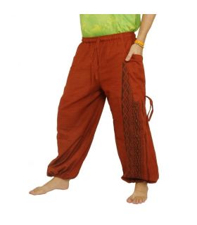 Harem pants ethno print red