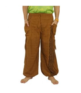 Harem pants ethno print khaki