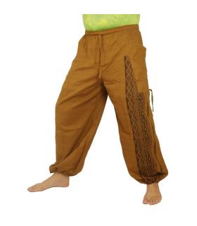 Harem pants ethno print khaki