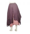 Rock im Knitterlook - zweilagig mit Seitentaschen