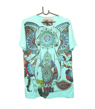 "Mirror" Ganesha Elefant T-Shirt Größe M
