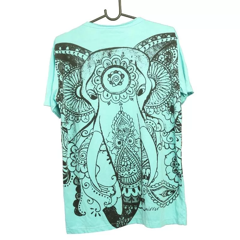 "Mirror" Ganesha Elefant T-Shirt Größe M