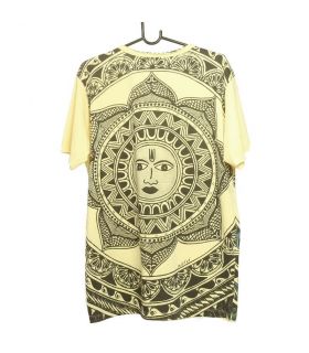 "Mirror" Mandala Sonne T-Shirt Größe L