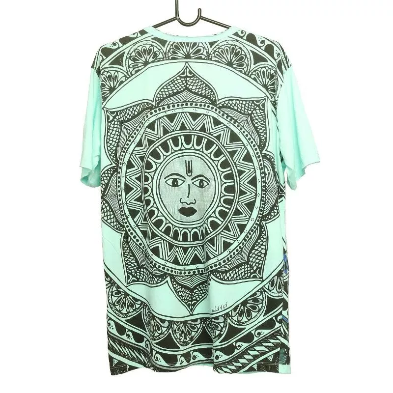 "Mirror" Mandala Sun T-shirt size L