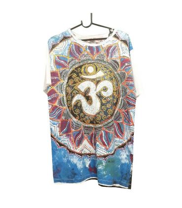 "Mirror" Om Mandala T-shirt size L