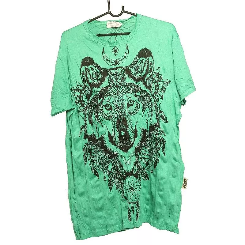 "Sure" Wolf dreamcatcher T-shirt size L