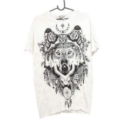 "Sure" Wolf dreamcatcher T-shirt size L