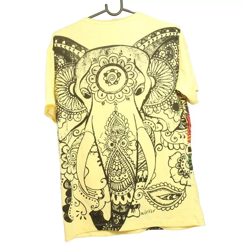 "Mirror" Ganesha Elephant T-shirt size M