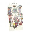 T-shirt "Mirror" Hippie Ganesha Elephant Taille L
