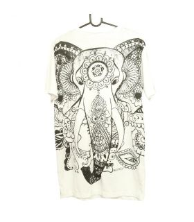 T-shirt "Mirror" Hippie Ganesha Elephant Taille L