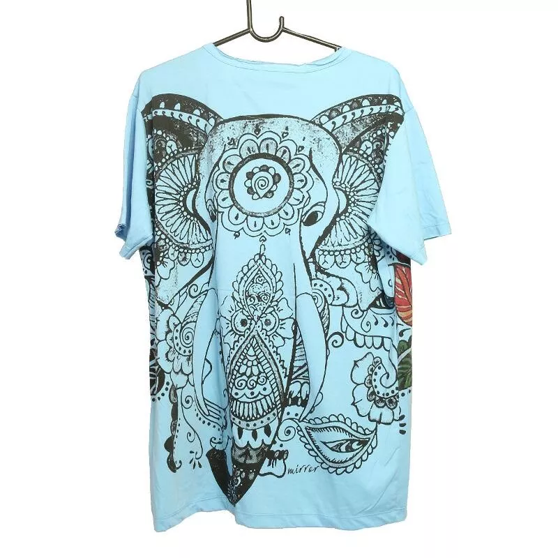 T-shirt "Mirror" Hippie Ganesha Elephant Taille L