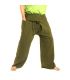 Thai fisherman pants - olive green - extra long cotton