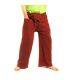 pantalones pescador tailandés - rojo - algodón extra larga