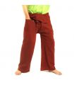 Pantalones de pescador tailandés - rojo - algodón extra largo